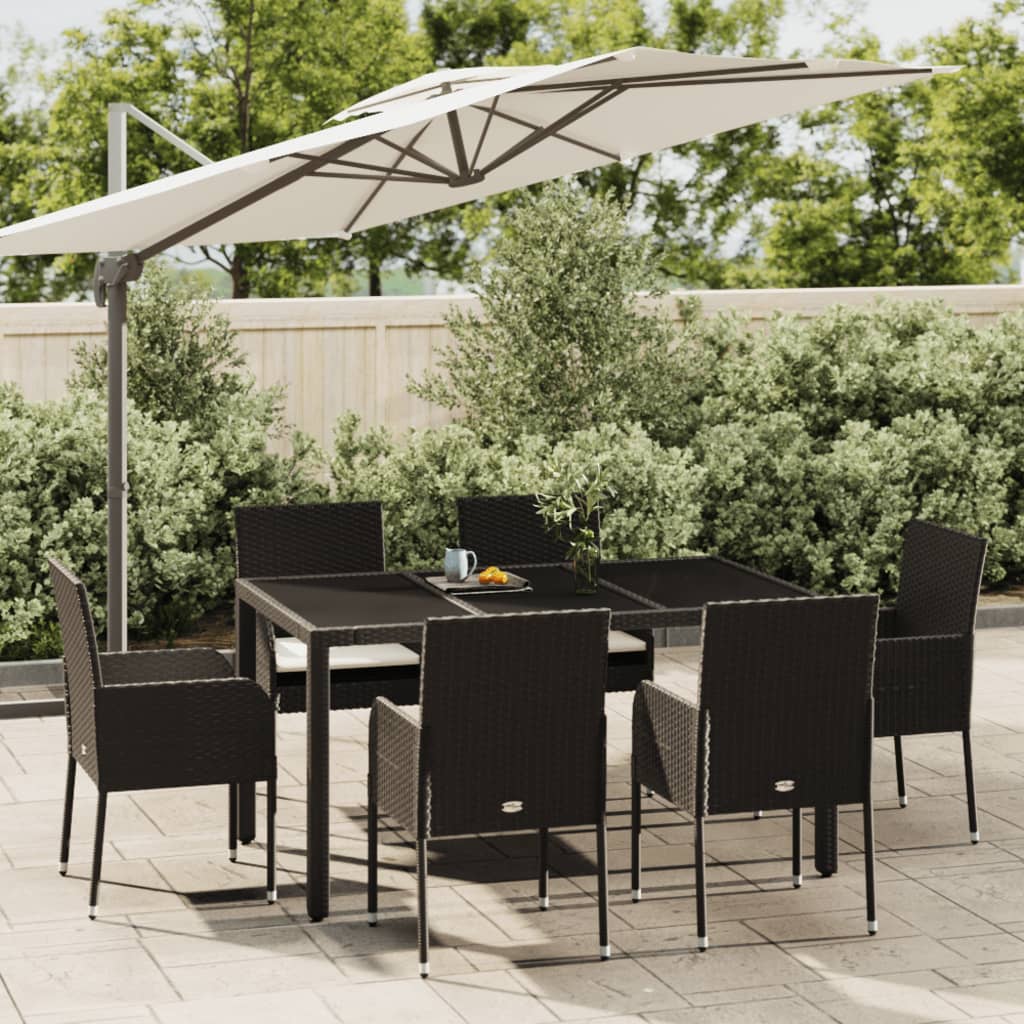 Set Mobilier De Grădină Cu Perne, 5 Piese, , Poliratan