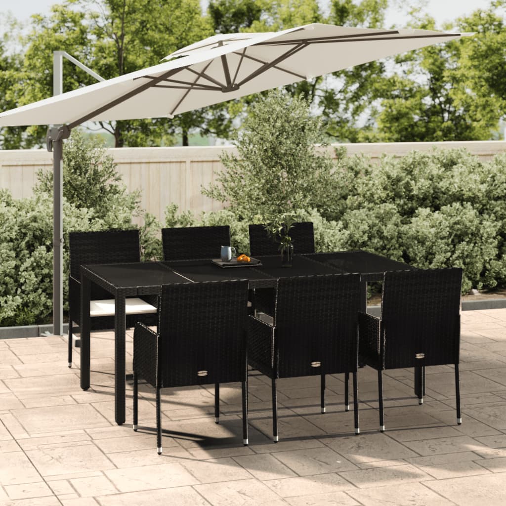 Set Mobilier De Grădină Cu Perne, 5 Piese, , Poliratan