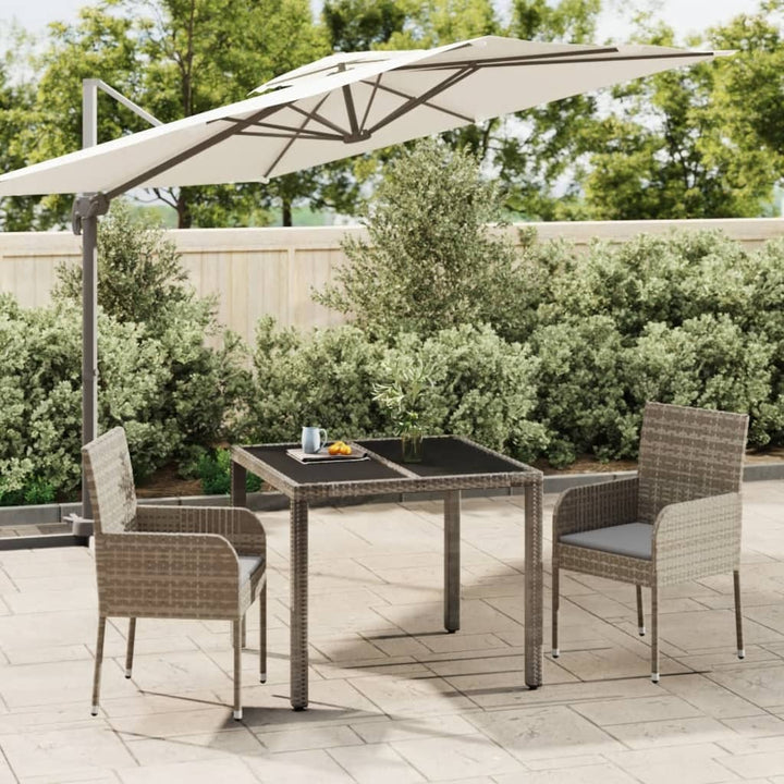 Set Mobilier De Grădină Cu Perne, 5 Piese, , Poliratan
