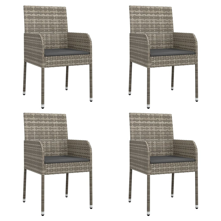 Set Mobilier De Grădină Cu Perne, 5 Piese, , Poliratan