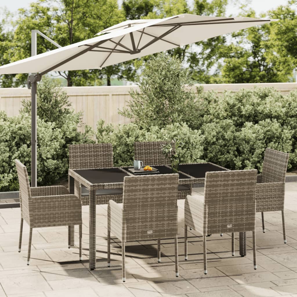 Set Mobilier De Grădină Cu Perne, 5 Piese, , Poliratan