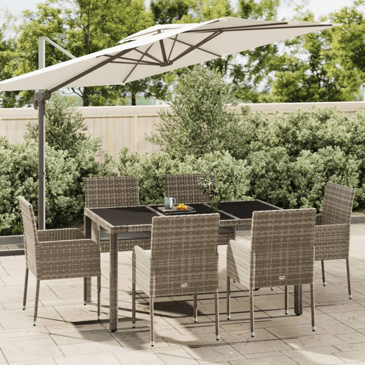 Set Mobilier De Grădină Cu Perne, 5 Piese, , Poliratan