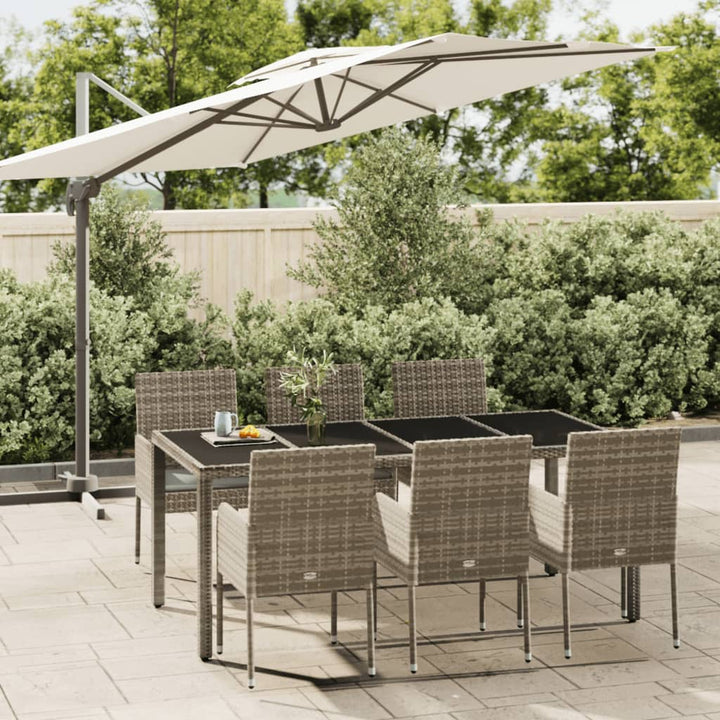 Set Mobilier De Grădină Cu Perne, 5 Piese, , Poliratan
