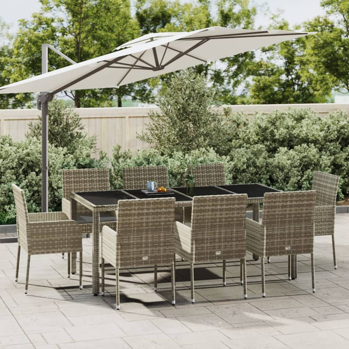 Set Mobilier De Grădină Cu Perne, 5 Piese, , Poliratan