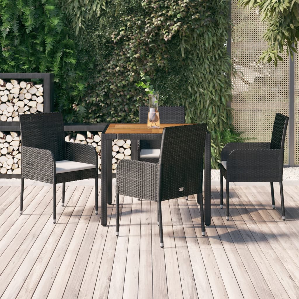 Set Mobilier De Grădină Cu Perne, 5 Piese, , Poliratan