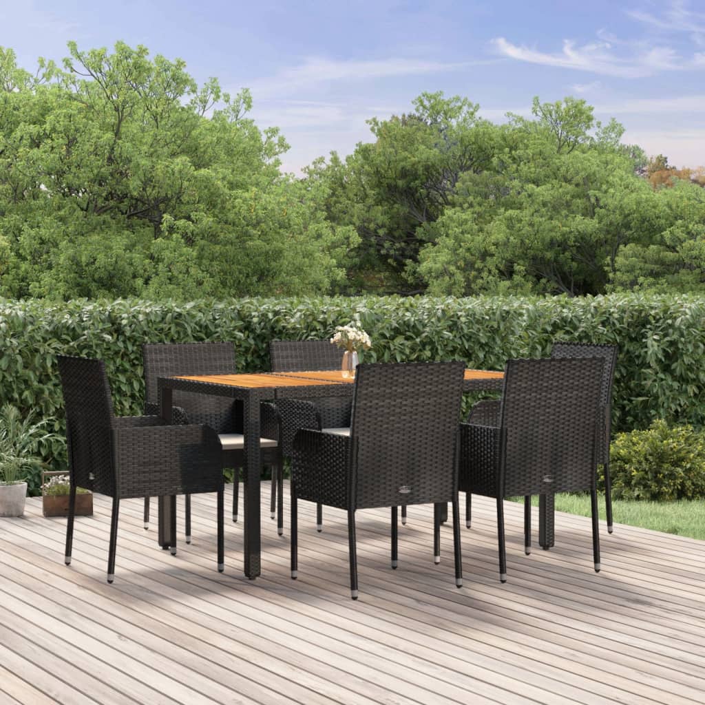Set Mobilier De Grădină Cu Perne, 5 Piese, , Poliratan