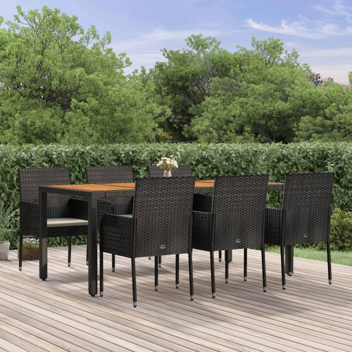 Set Mobilier De Grădină Cu Perne, 5 Piese, , Poliratan