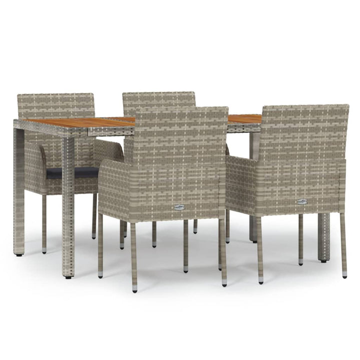 Set Mobilier De Grădină Cu Perne, 5 Piese, , Poliratan