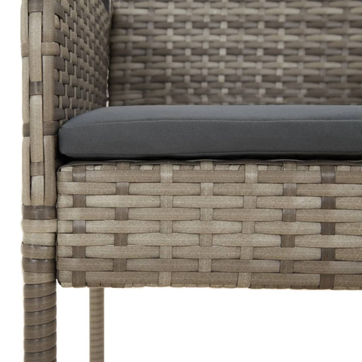 Set Mobilier De Grădină Cu Perne, 5 Piese, , Poliratan