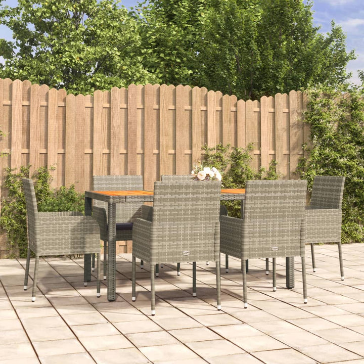 Set Mobilier De Grădină Cu Perne, 5 Piese, , Poliratan