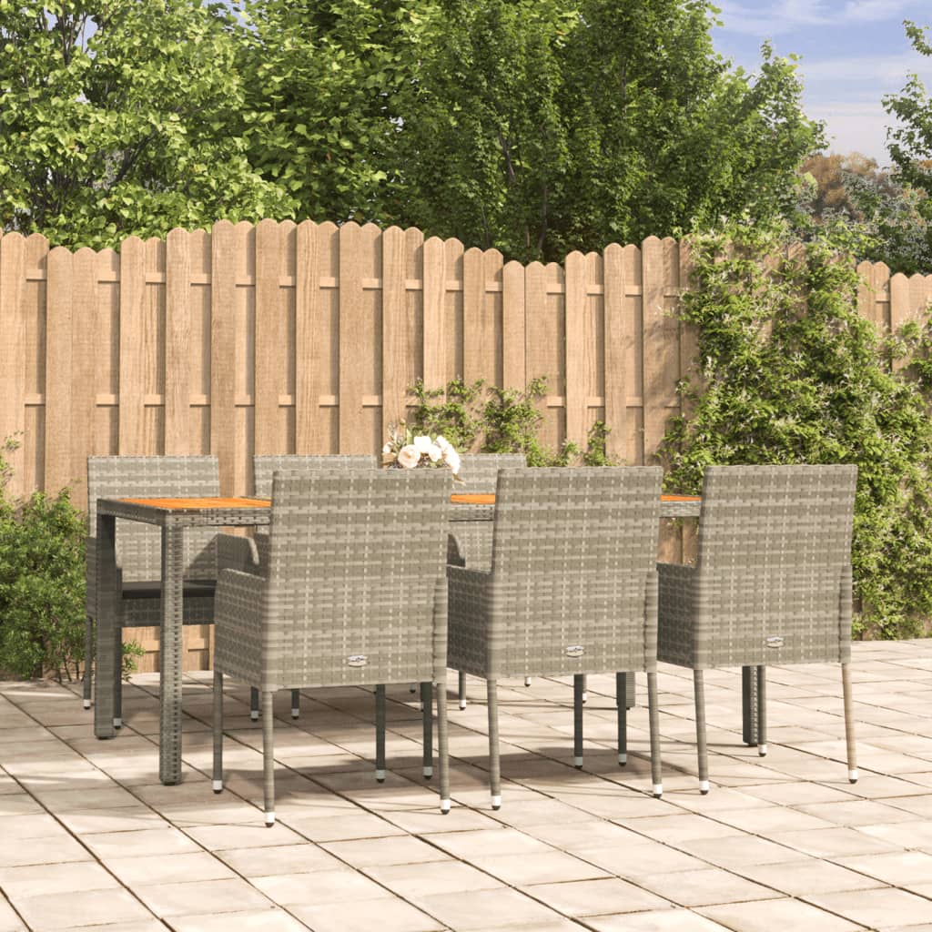 Set Mobilier De Grădină Cu Perne, 5 Piese, , Poliratan