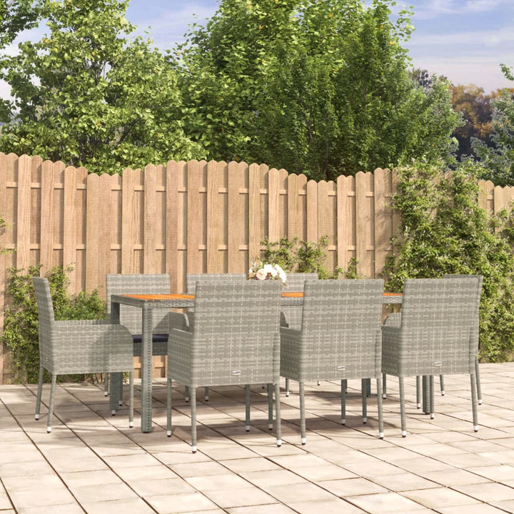 Set Mobilier De Grădină Cu Perne, 5 Piese, , Poliratan