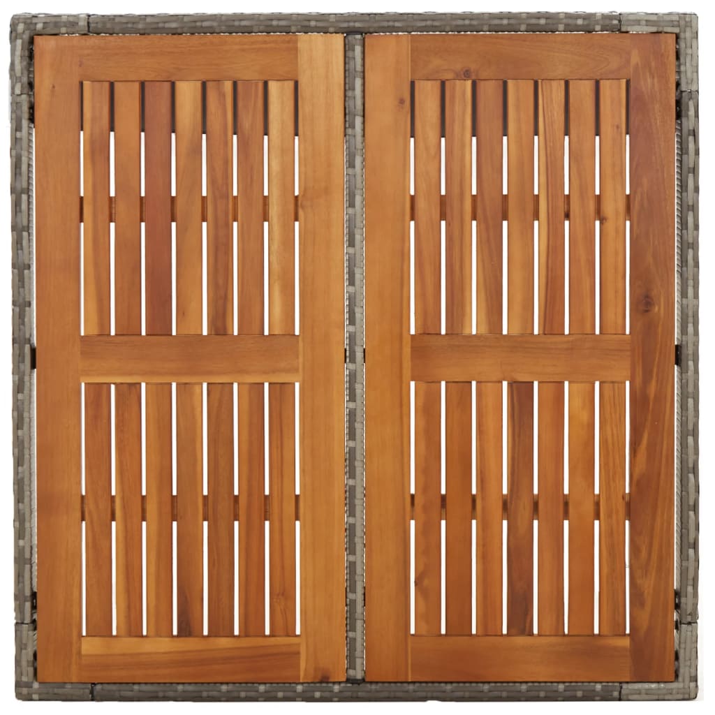 Set Mobilier De Grădină Cu Perne, 5 Piese, Gri, Poliratan