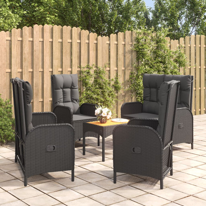 Set Mobilier De Grădină Cu Perne, 5 Piese, , Poliratan