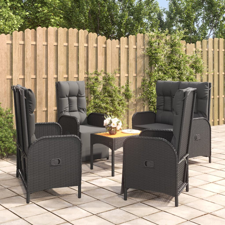 Set Mobilier De Grădină Cu Perne, 5 Piese, , Poliratan