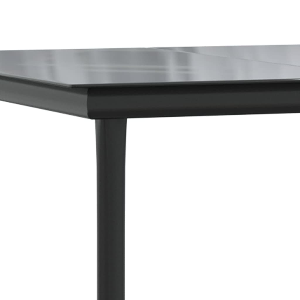 Set Mobilier Grădină Cu Perne, 5 Piese, Negru Și , Poliratan