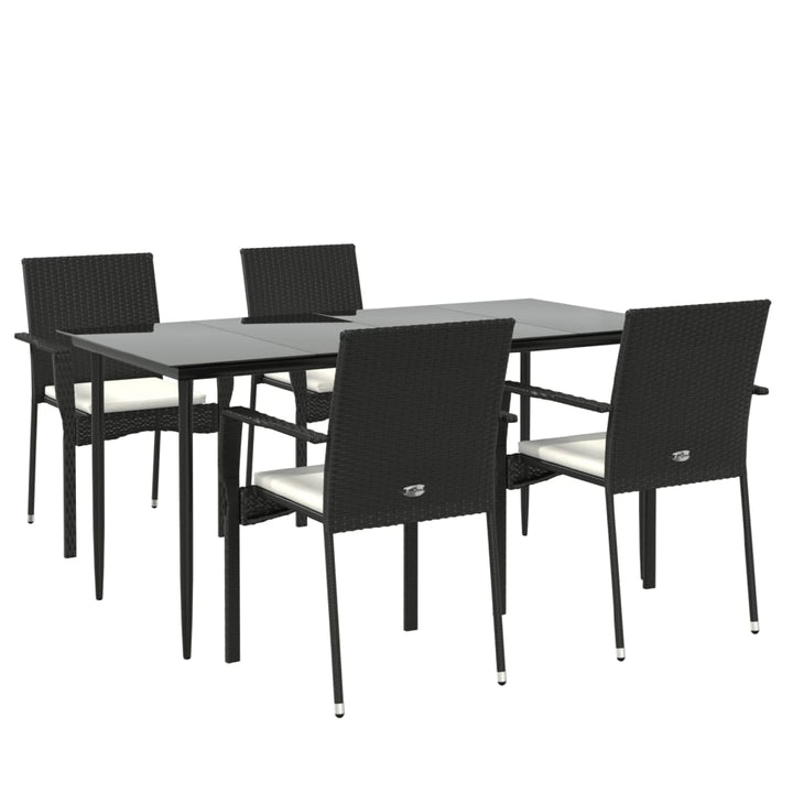 Set Mobilier De Grădină Cu Perne, 5 Piese, , Poliratan