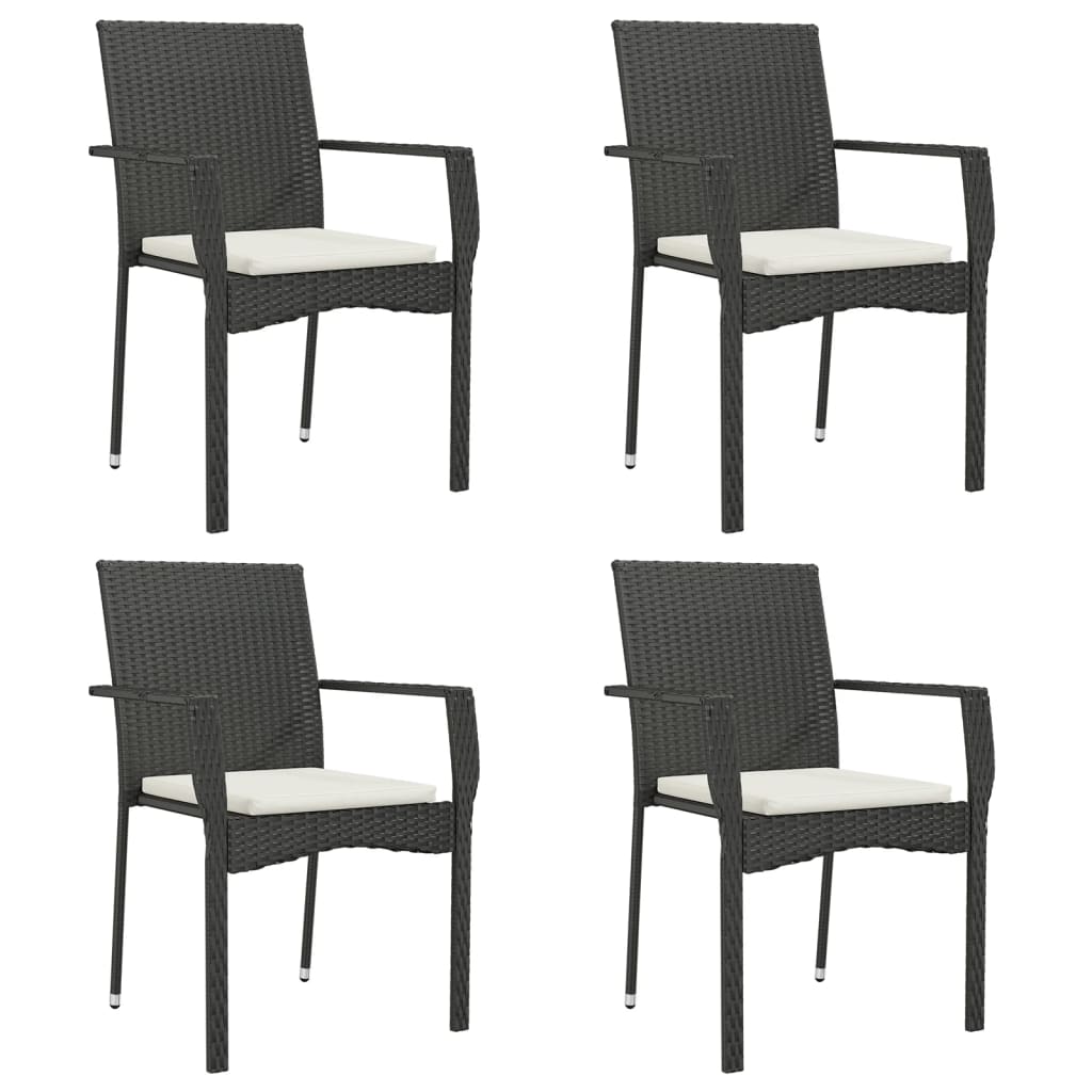 Set Mobilier De Grădină Cu Perne, 5 Piese, , Poliratan