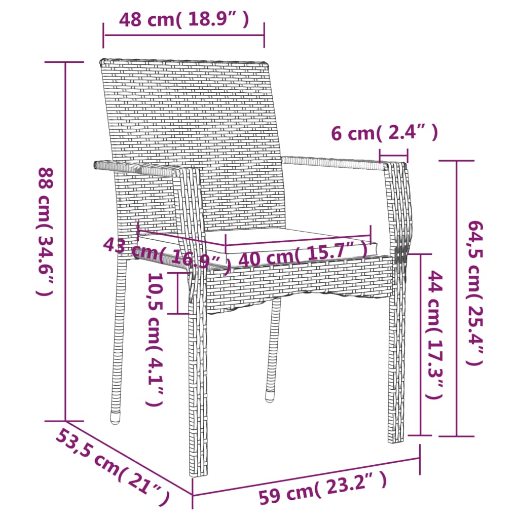 Set Mobilier De Grădină Cu Perne, 5 Piese, , Poliratan