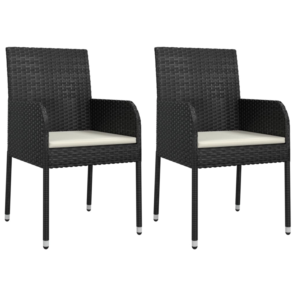 Set Mobilier De Grădină Cu Perne, 3 Piese, , Poliratan