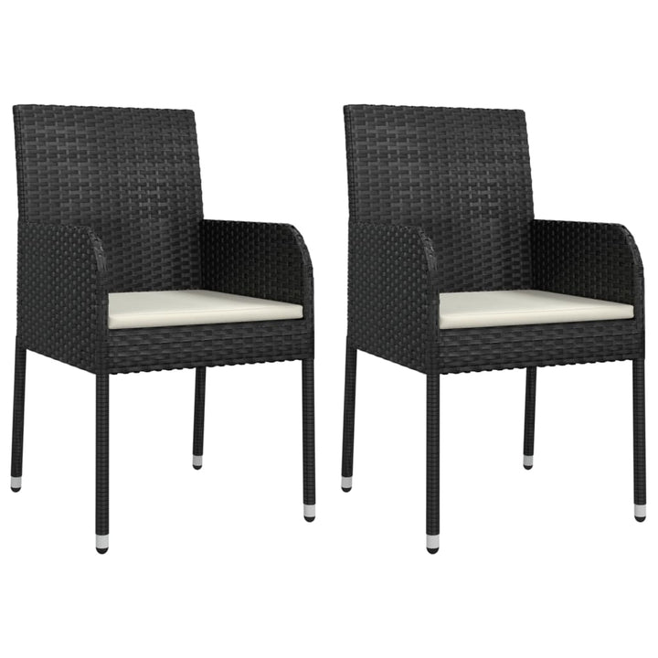 Set Mobilier De Grădină Cu Perne, 3 Piese, , Poliratan