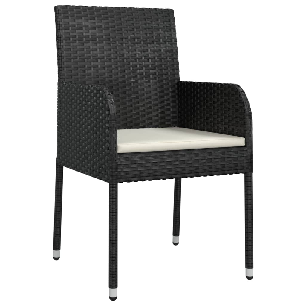 Set Mobilier De Grădină Cu Perne, 3 Piese, , Poliratan