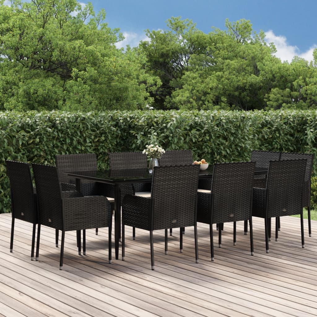 Set Mobilier De Grădină Cu Perne, 3 Piese, , Poliratan