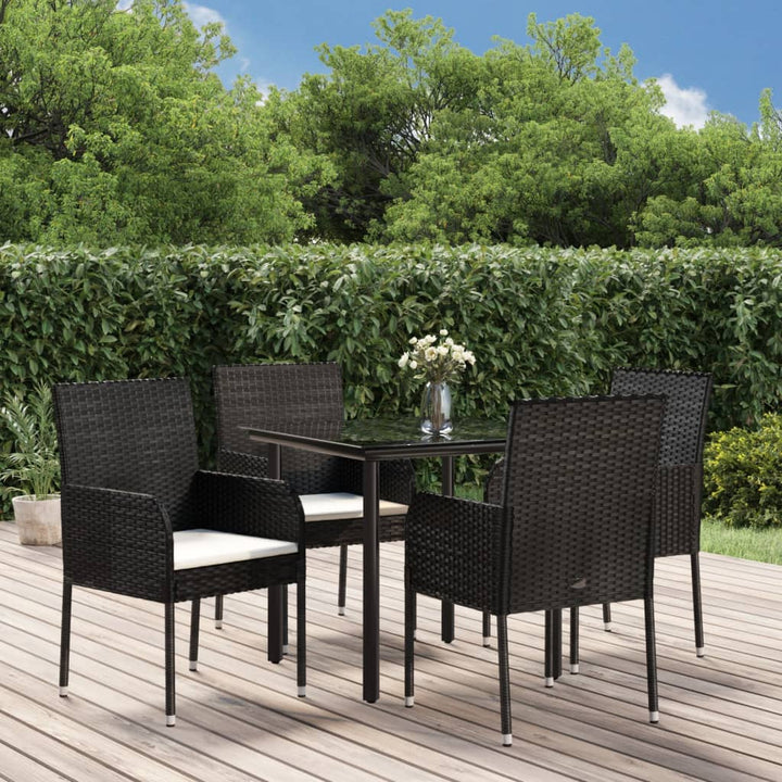 Set Mobilier De Grădină Cu Perne, 9 Piese, , Poliratan