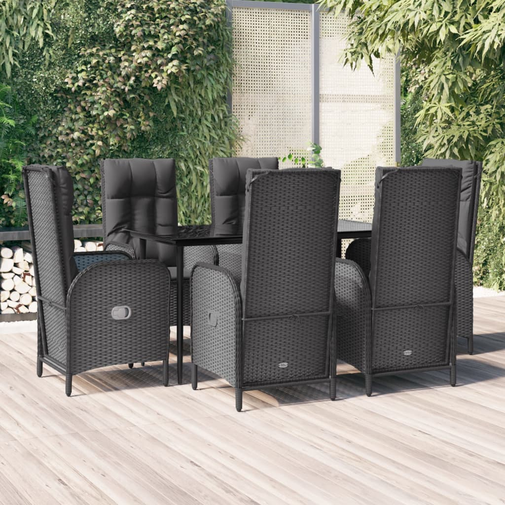 Set Mobilier De Grădină Cu Perne, 5 Piese, , Poliratan