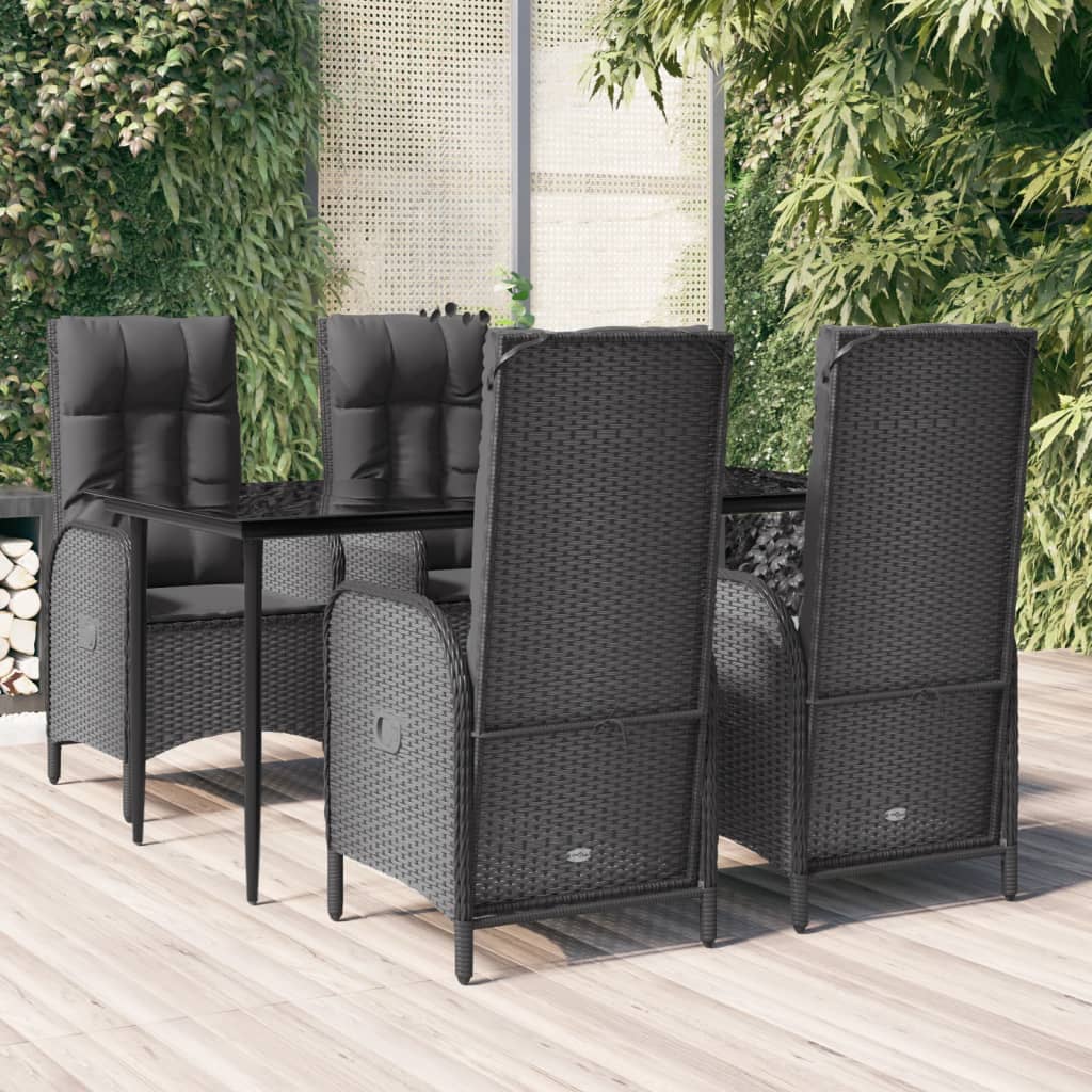 Set Mobilier De Grădină Cu Perne, 5 Piese, , Poliratan