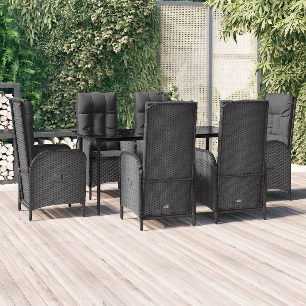 Set Mobilier De Grădină Cu Perne, 5 Piese, , Poliratan
