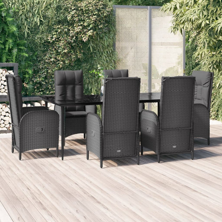 Set Mobilier De Grădină Cu Perne, 5 Piese, , Poliratan