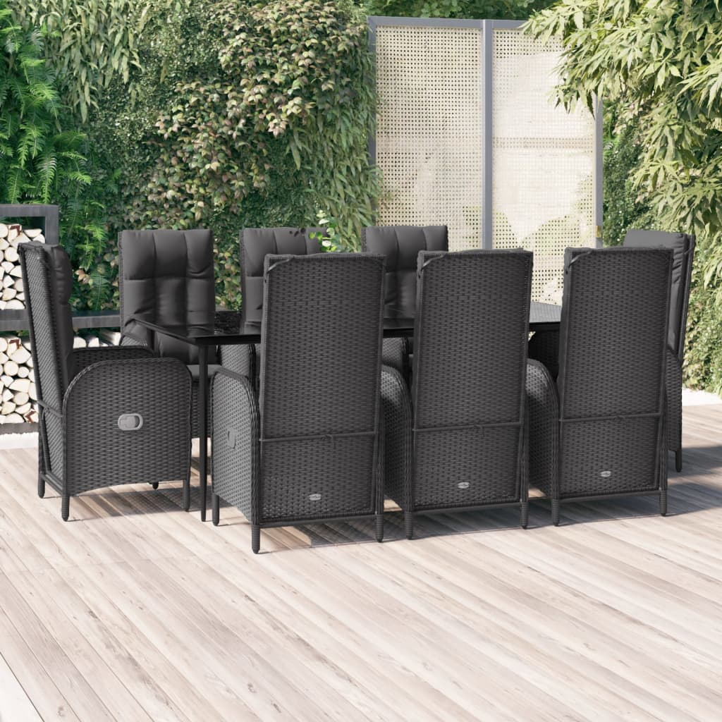 Set Mobilier De Grădină Cu Perne, 5 Piese, , Poliratan