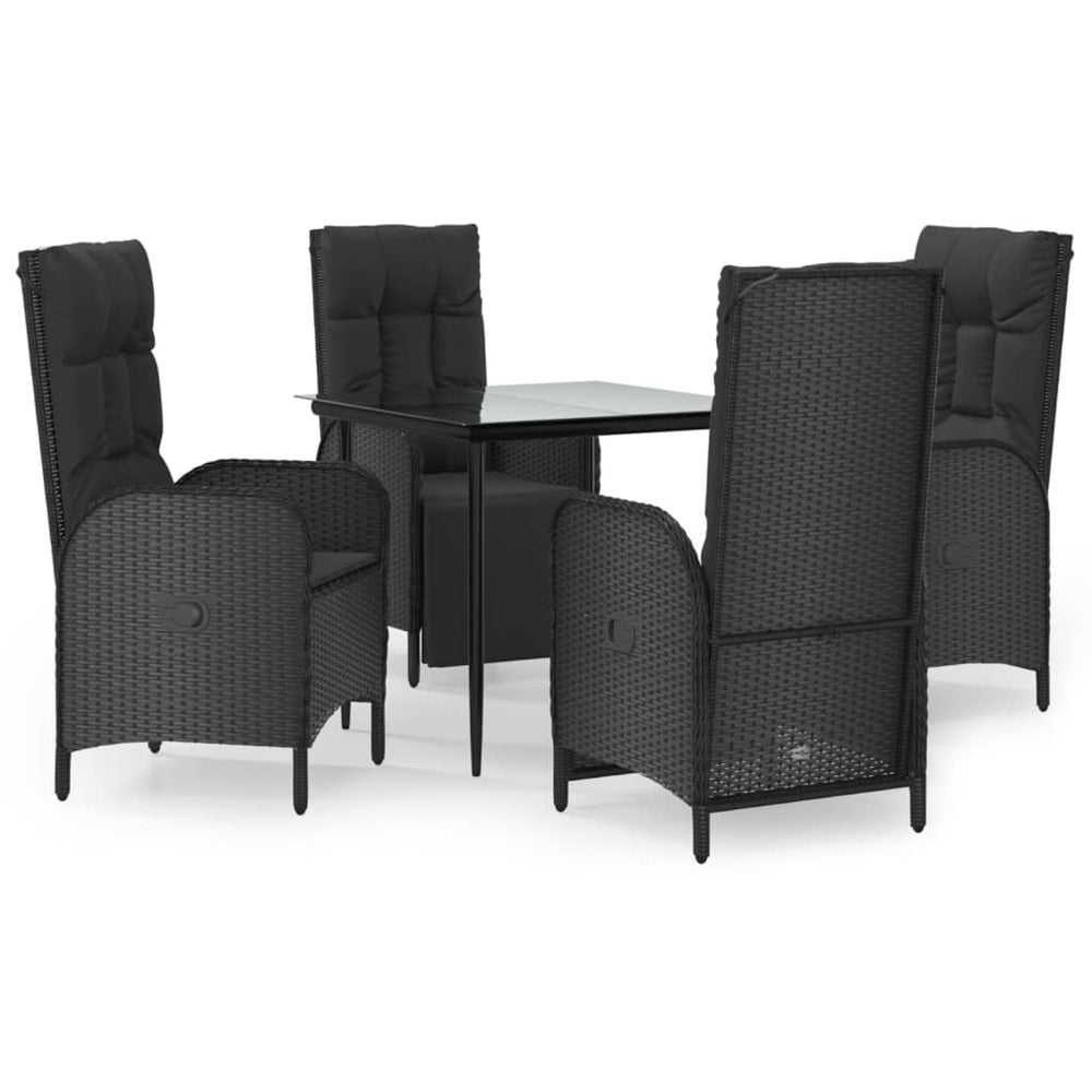 Set Mobilier De Grădină Cu Perne, 5 Piese, , Poliratan
