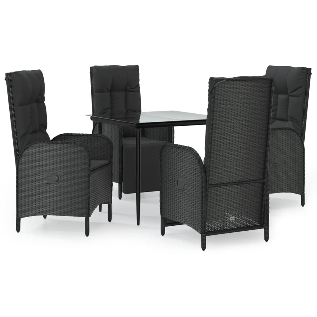 Set Mobilier De Grădină Cu Perne, 5 Piese, , Poliratan