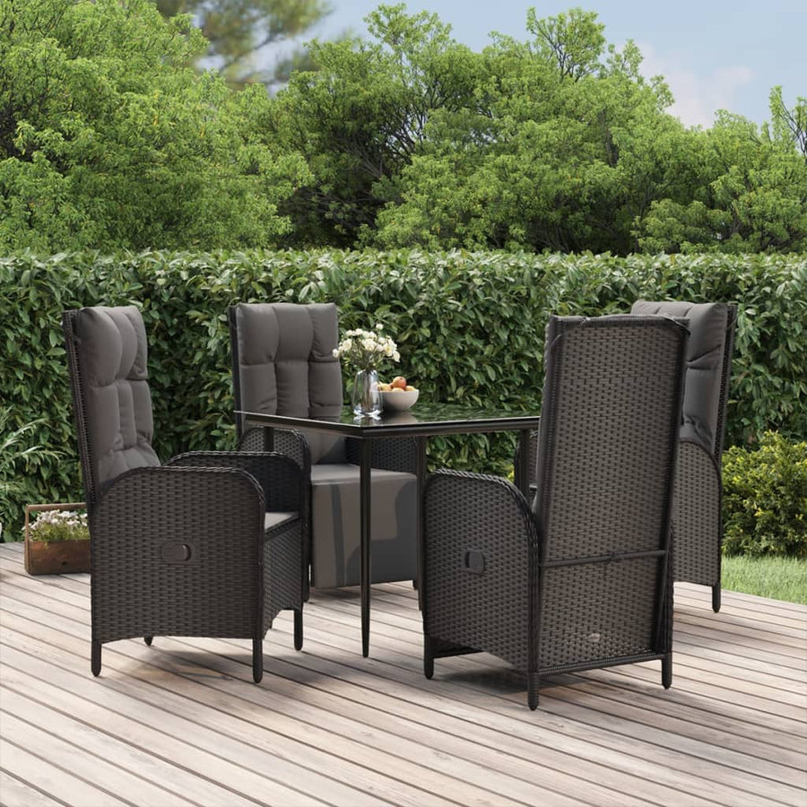 Set Mobilier De Grădină Cu Perne, 5 Piese, , Poliratan