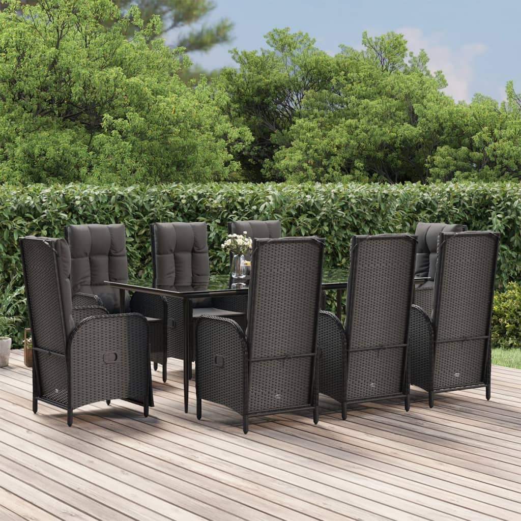 Set Mobilier De Grădină Cu Perne, 5 Piese, , Poliratan