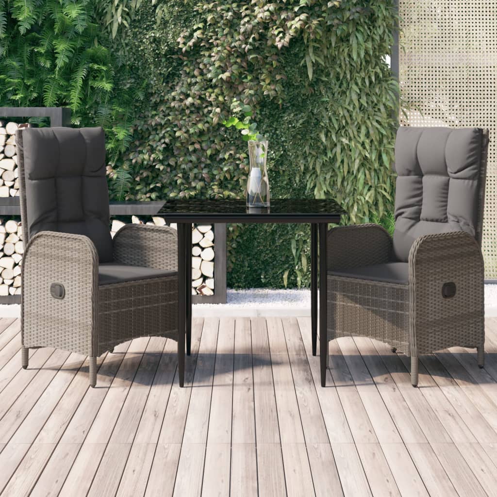 Set Mobilier De Grădină Cu Perne, 5 Piese, , Poliratan