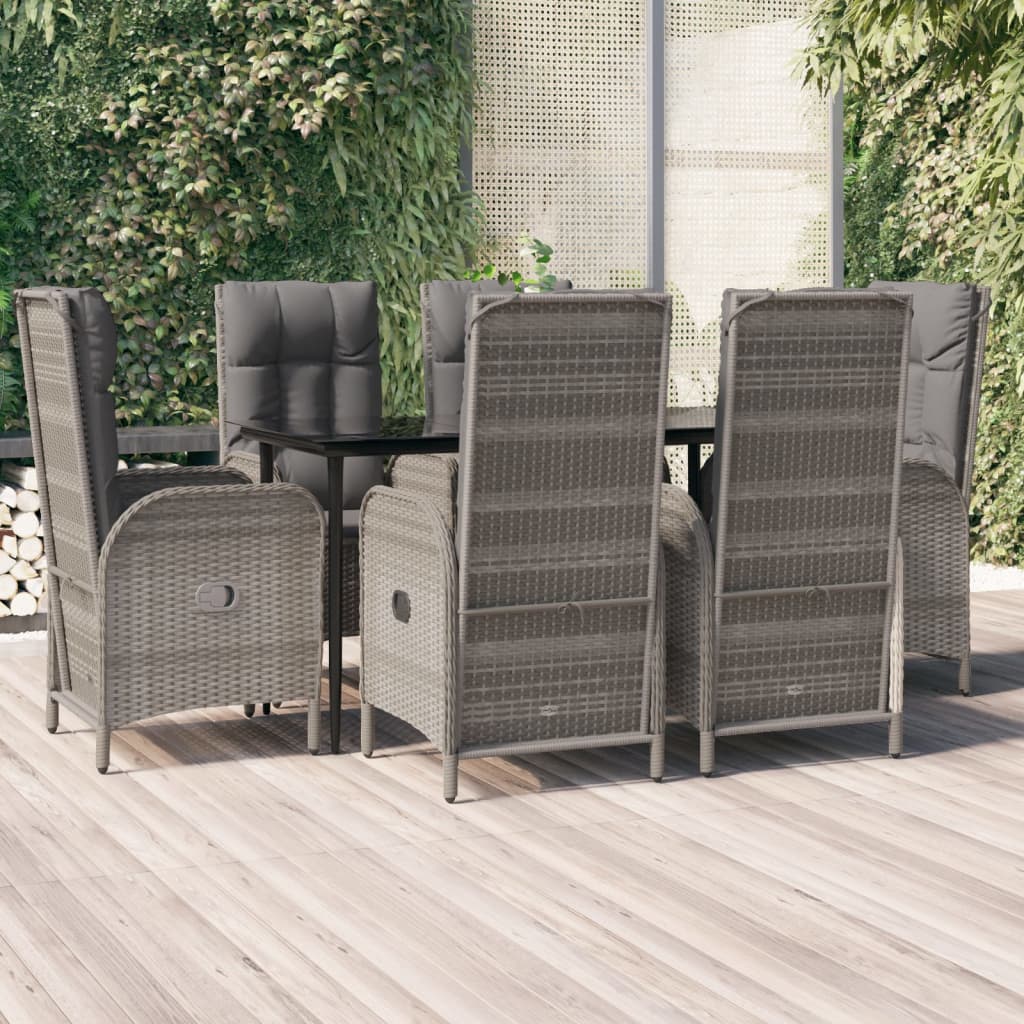 Set Mobilier De Grădină Cu Perne, 5 Piese, , Poliratan