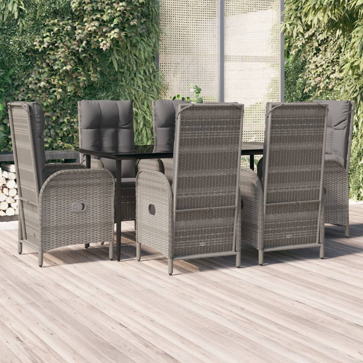 Set Mobilier De Grădină Cu Perne, 5 Piese, , Poliratan