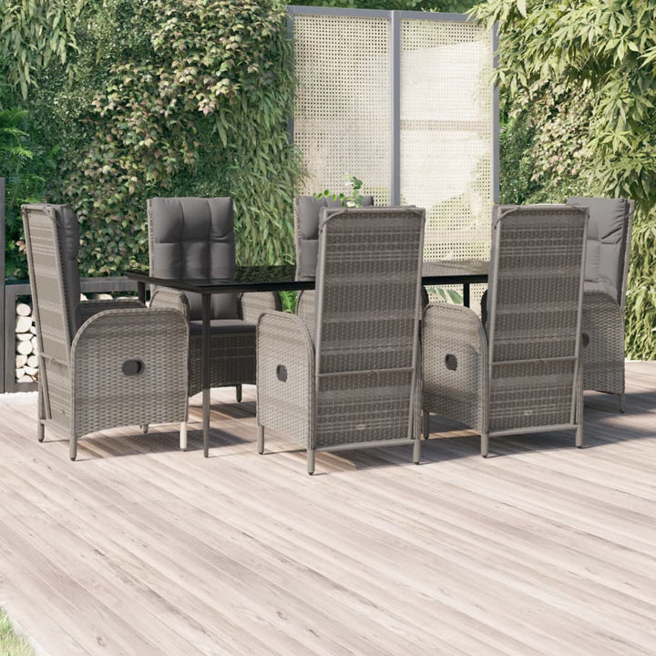 Set Mobilier De Grădină Cu Perne, 5 Piese, , Poliratan