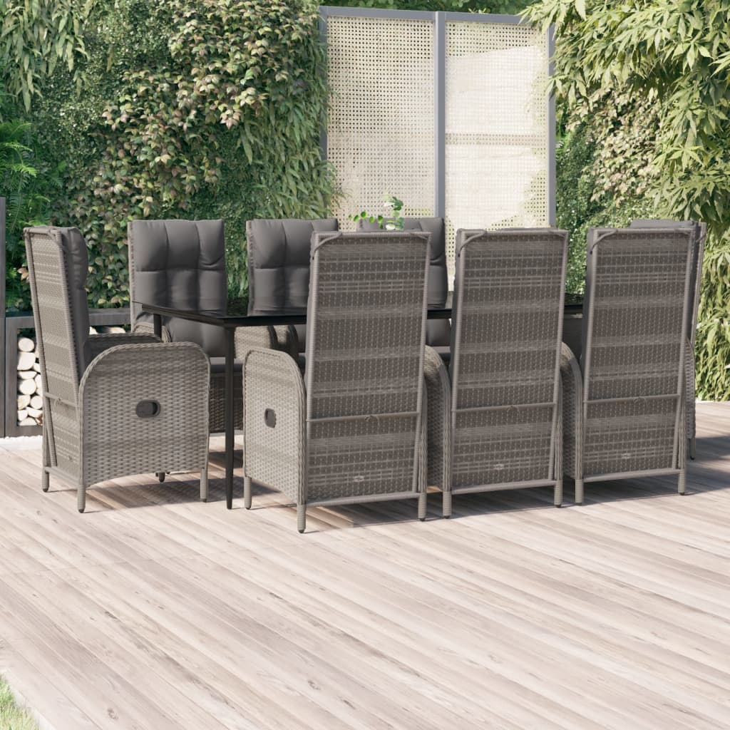 Set Mobilier De Grădină Cu Perne, 5 Piese, , Poliratan