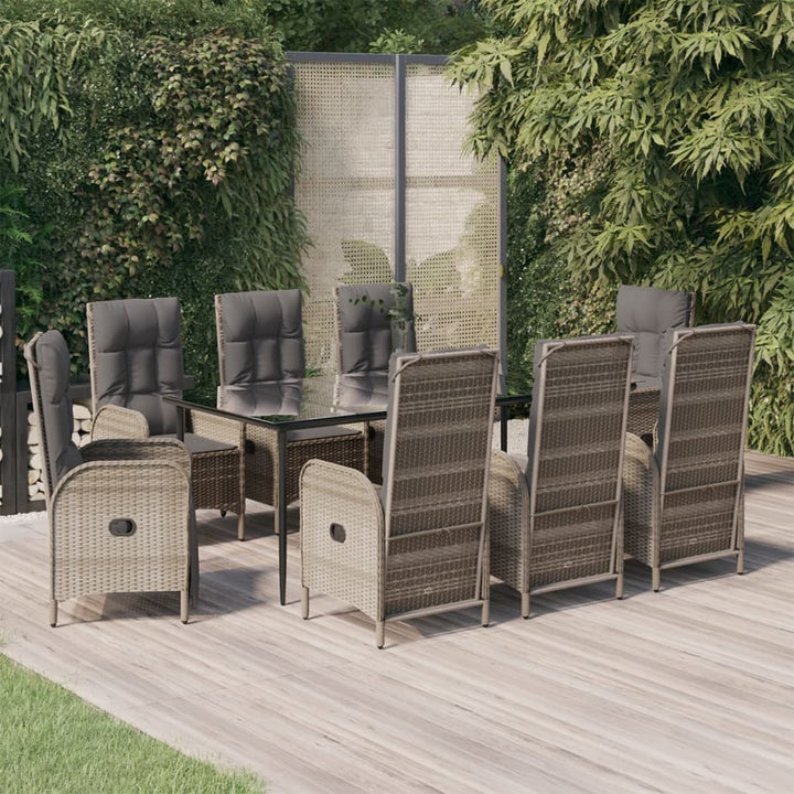 Set Mobilier De Grădină Cu Perne, 5 Piese, , Poliratan