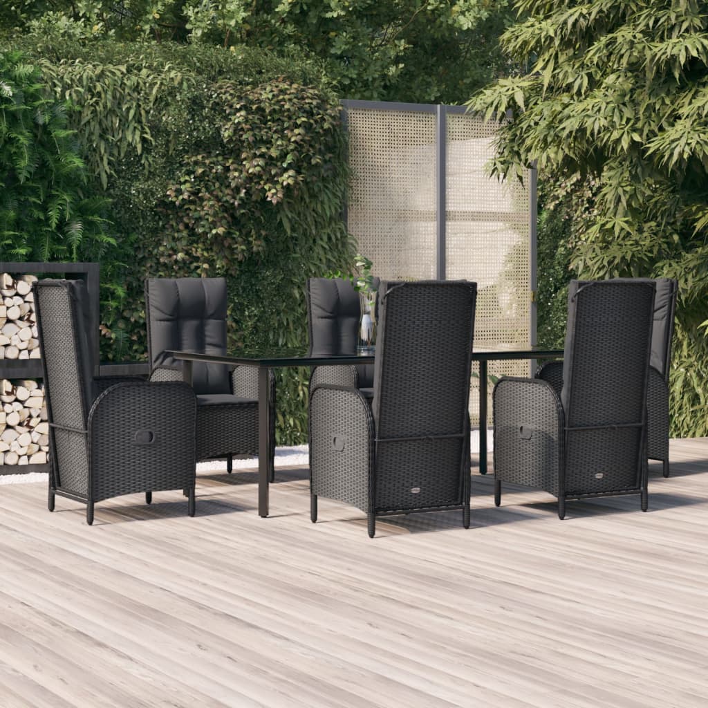 Set Mobilier De Grădină Cu Perne, 3 Piese, , Poliratan