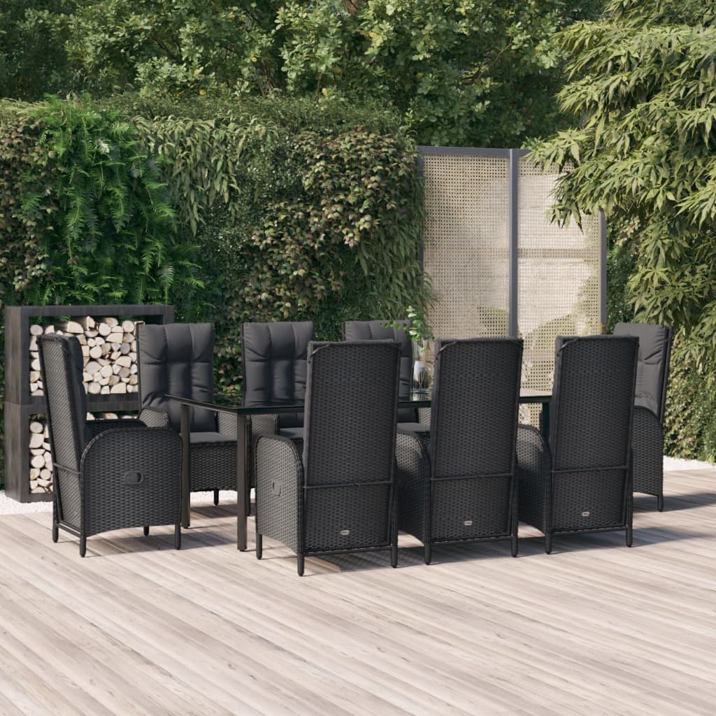 Set Mobilier De Grădină Cu Perne, 3 Piese, , Poliratan