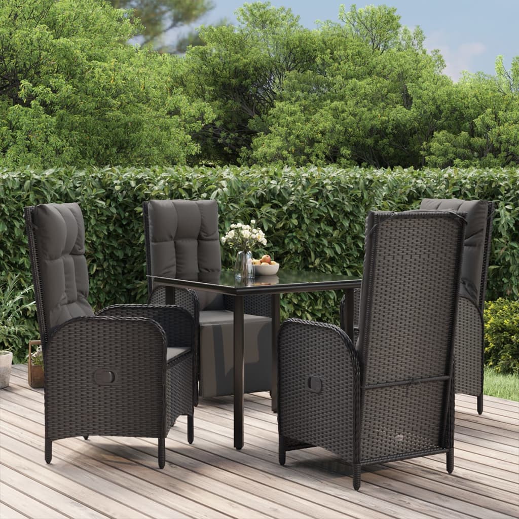 Set Mobilier De Grădină Cu Perne, 3 Piese, , Poliratan