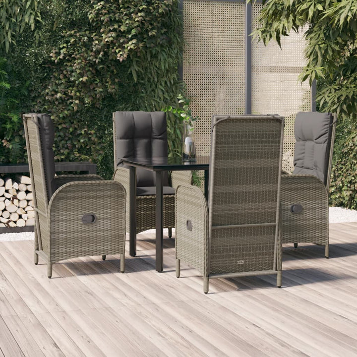 Set Mobilier De Grădină Cu Perne, 3 Piese, , Poliratan