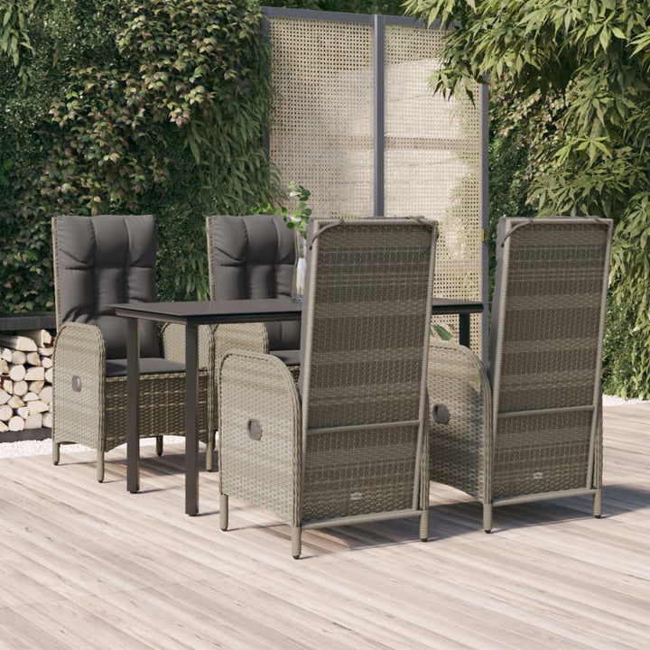 Set Mobilier De Grădină Cu Perne, 3 Piese, , Poliratan