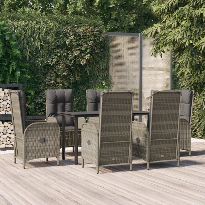 Set Mobilier De Grădină Cu Perne, 3 Piese, , Poliratan