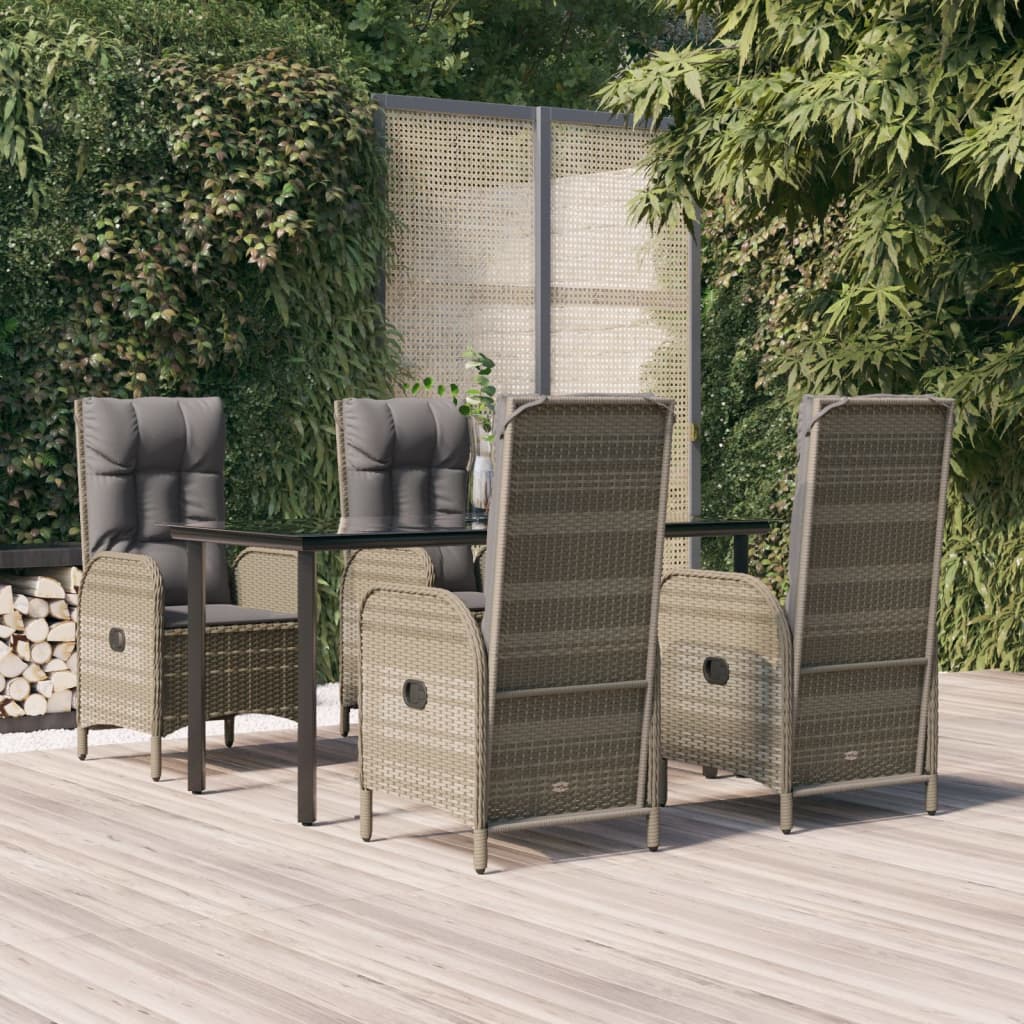 Set Mobilier De Grădină Cu Perne, 3 Piese, , Poliratan